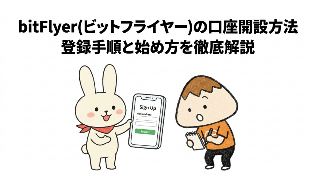 bitFlyer(ビットフライヤー)の口座開設方法 登録手順と始め方を徹底解説