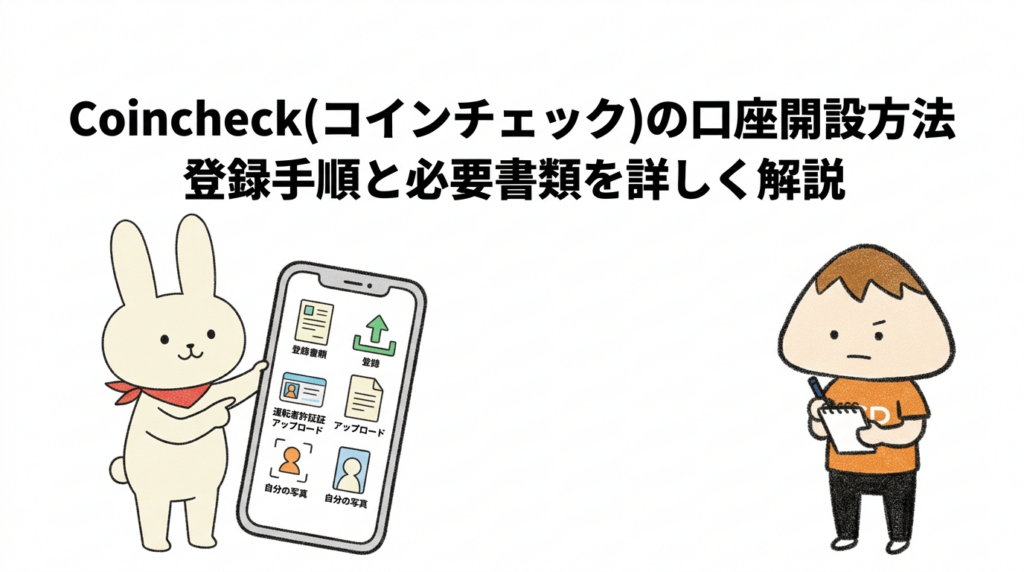Coincheck(コインチェック)の口座開設方法 登録手順と必要書類を詳しく解説