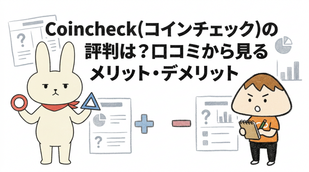 Coincheck(コインチェック)の評判は？口コミから見るメリット・デメリット