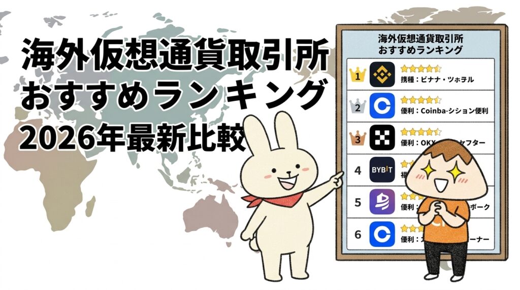 海外仮想通貨取引所おすすめランキング2026年最新比較