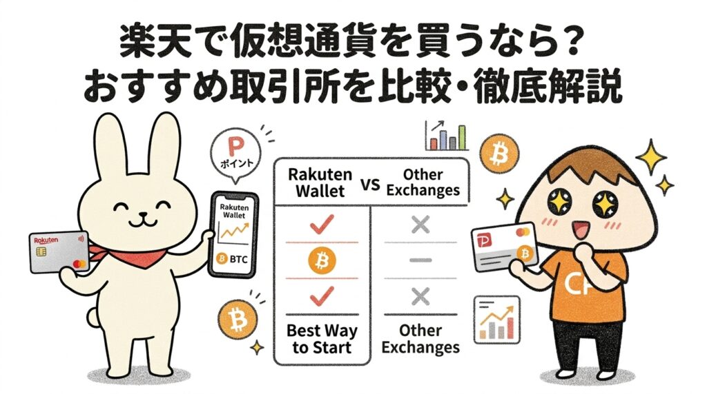 楽天で仮想通貨を買うなら？おすすめ取引所を比較・徹底解説