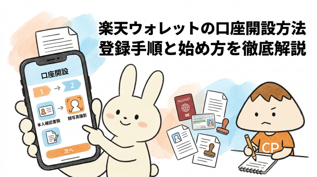 楽天ウォレットの口座開設方法 登録手順と始め方を徹底解説