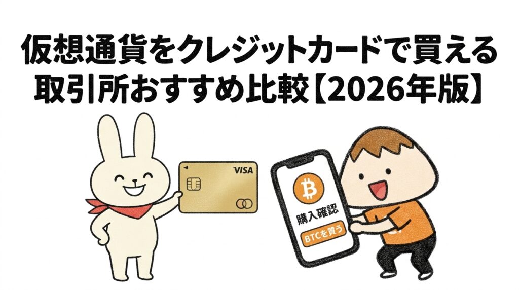 仮想通貨をクレジットカードで買える取引所おすすめ比較【2026年版】