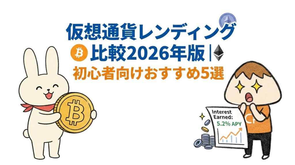 仮想通貨レンディング比較2026年版初心者向けおすすめ5選