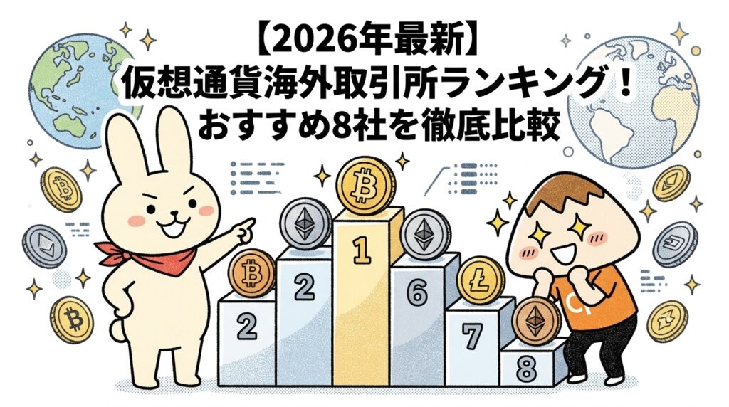 【2026年最新】仮想通貨海外取引所ランキング！おすすめ8社を徹底比較