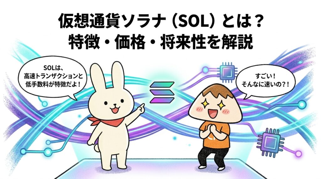 仮想通貨ソラナ（SOL）とは？特徴・価格・将来性を解説