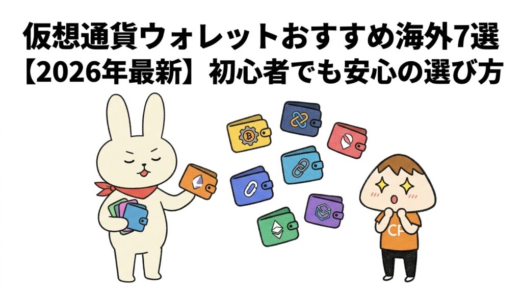 仮想通貨ウォレットおすすめ海外7選【2026年最新】初心者でも安心の選び方