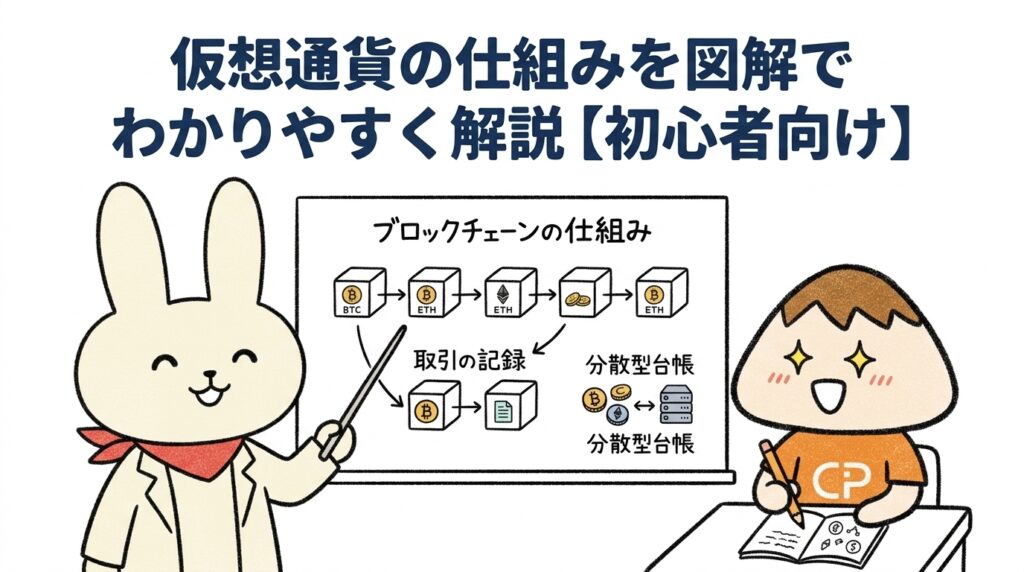 仮想通貨の仕組みを図解でわかりやすく解説【初心者向け】