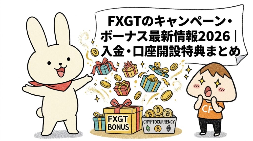 FXGTのキャンペーン・ボーナス最新情報2026入金・口座開設特典まとめ