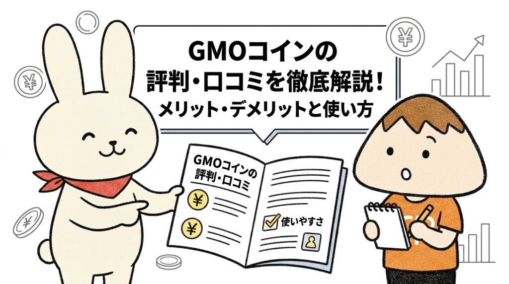 GMOコインの評判・口コミを徹底解説！メリット・デメリットと使い方