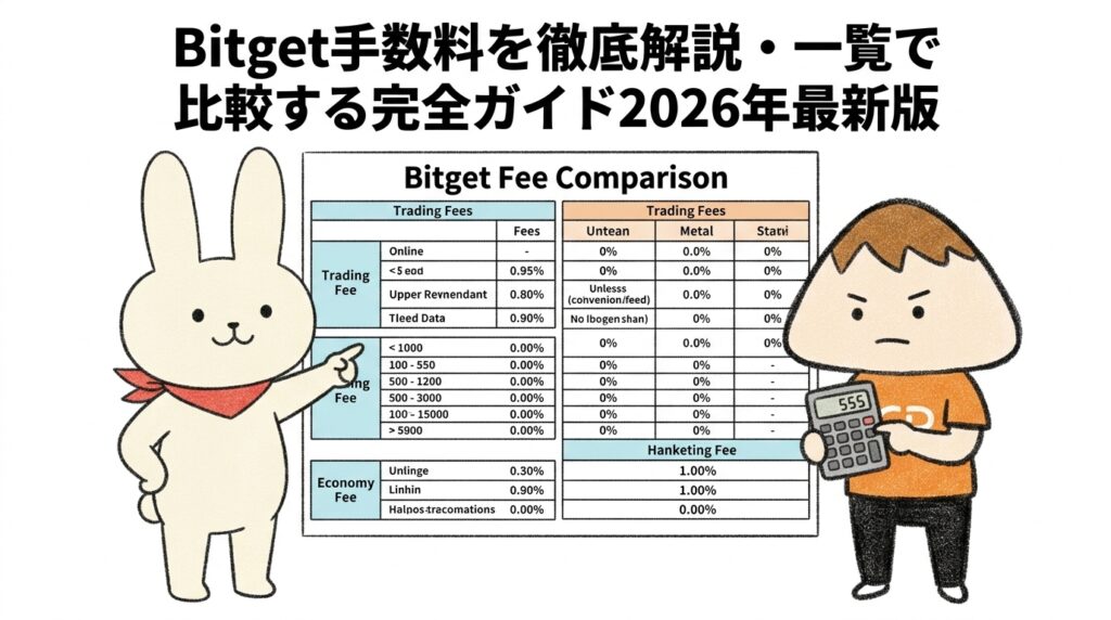 Bitget手数料を徹底解説・一覧で比較する完全ガイド2026年最新版