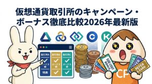 仮想通貨取引所のキャンペーン・ボーナス徹底比較2026年最新版