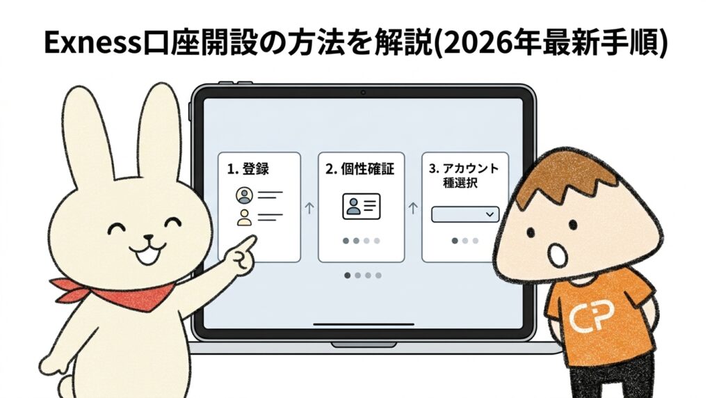 Exness口座開設の方法を解説(2026年最新手順)