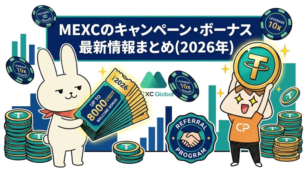 MEXCのキャンペーン・ボーナス最新情報まとめ(2026年)