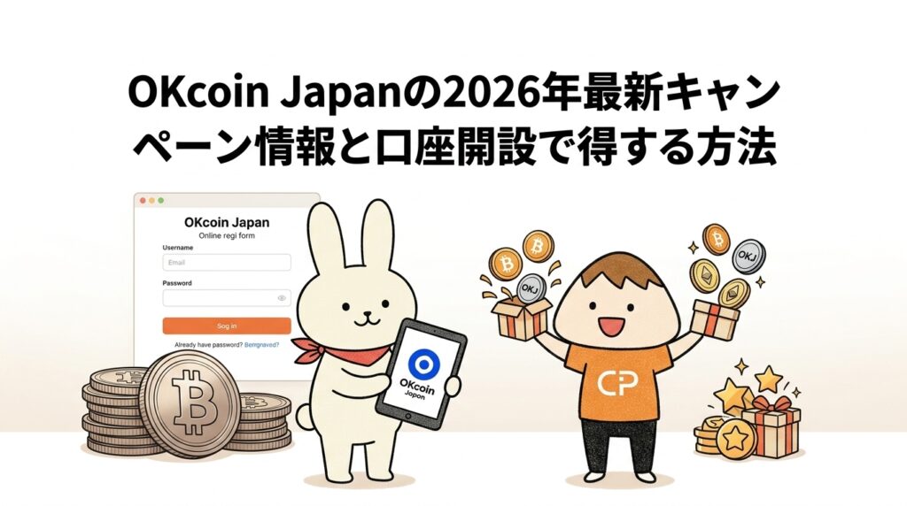 OKcoin Japanの2026年最新キャンペーン情報と口座開設で得する方法