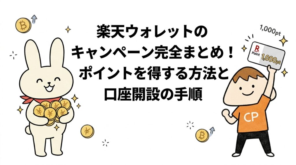 楽天ウォレットのキャンペーン完全まとめ！ポイントを得する方法と口座開設の手順