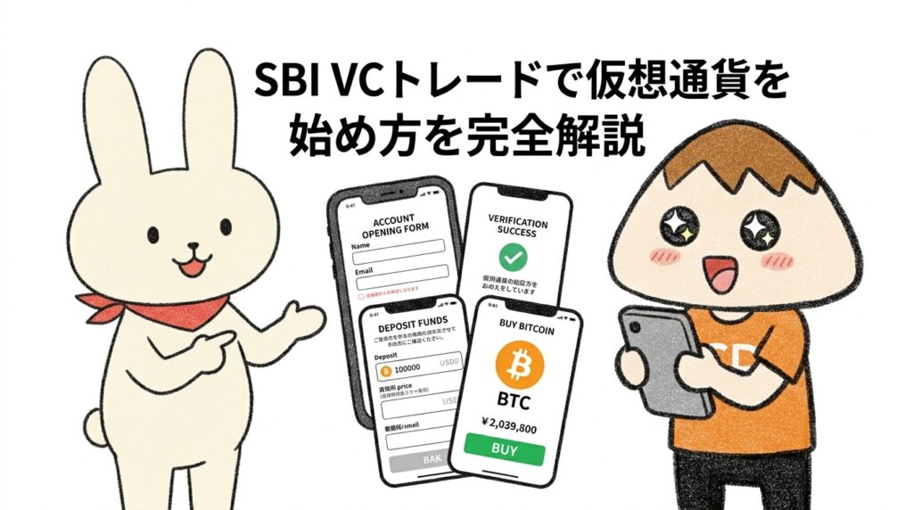 SBI VCトレードで仮想通貨を始め方を完全解説