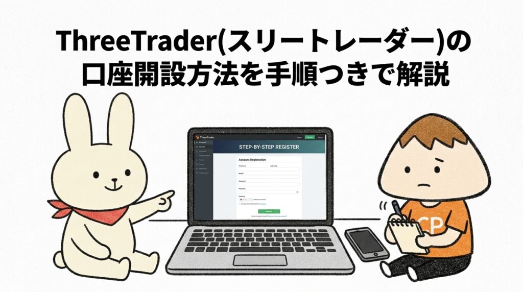 ThreeTrader(スリートレーダー)の口座開設方法を手順つきで解説