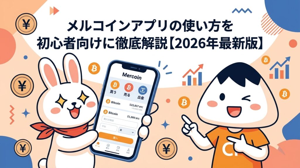 メルコインアプリの使い方を初心者向けに徹底解説【2026年最新版】