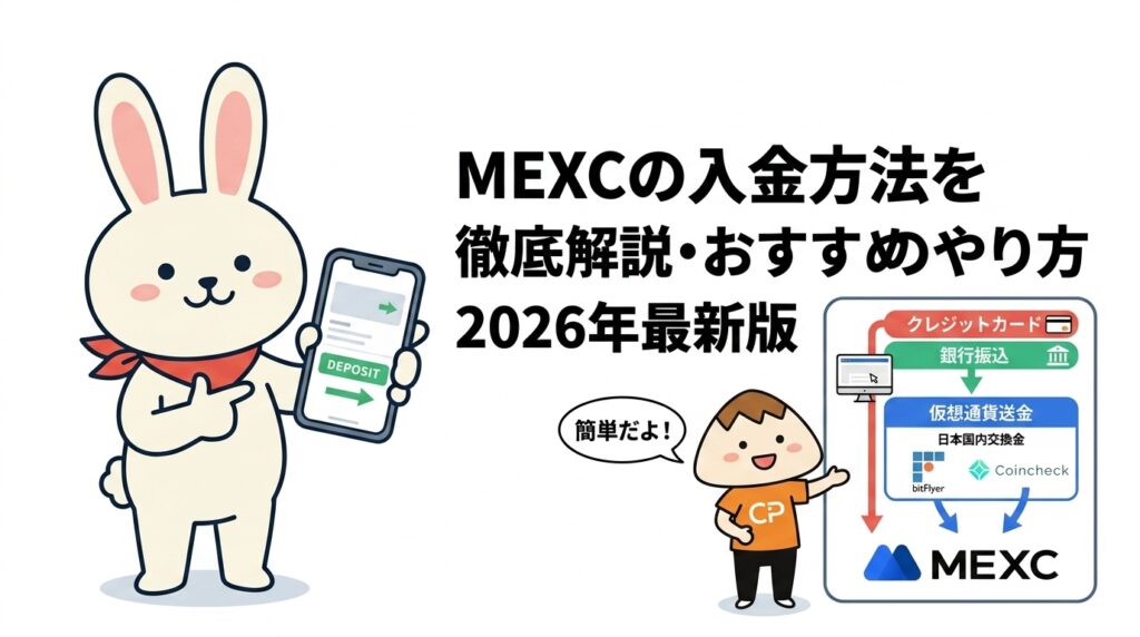 MEXCの入金方法を徹底解説・おすすめのやり方2026年最新版