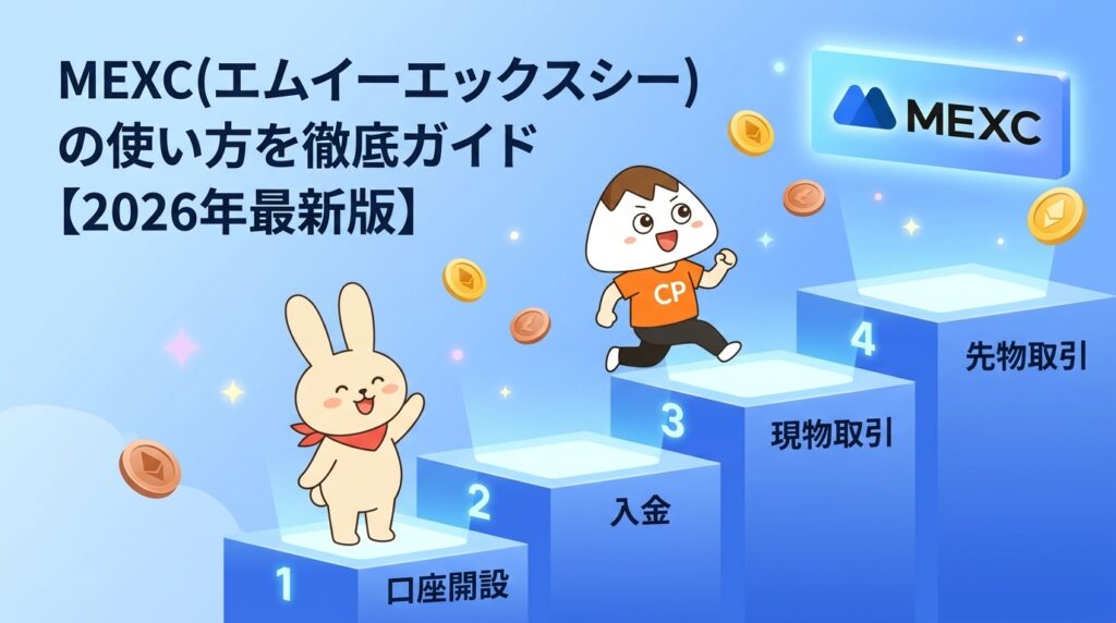 MEXC(エムイーエックスシー)の使い方を徹底ガイド【2026年最新版】
