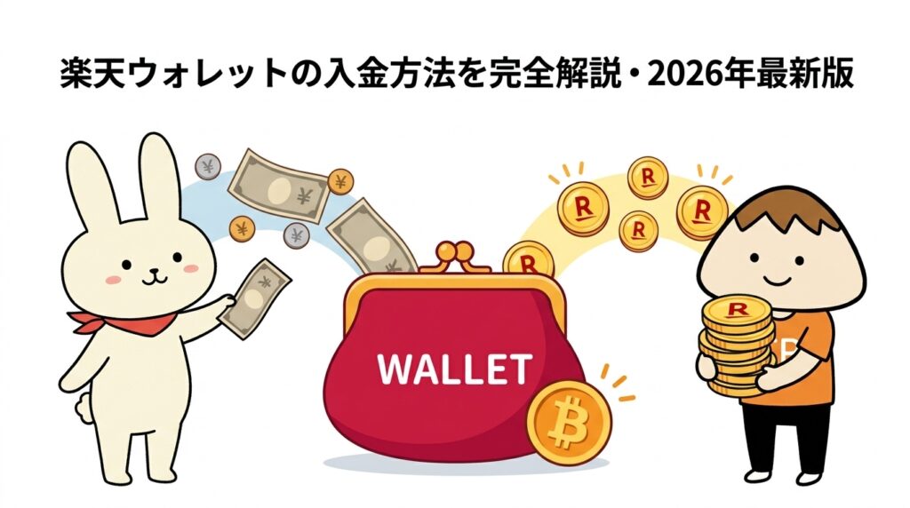 楽天ウォレットの入金方法を完全解説・2026年最新版