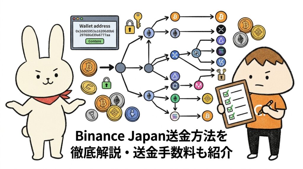Binance Japan送金方法を徹底解説・送金手数料も紹介