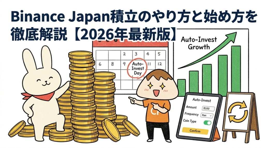 Binance Japan積立のやり方と始め方を徹底解説【2026年最新版】
