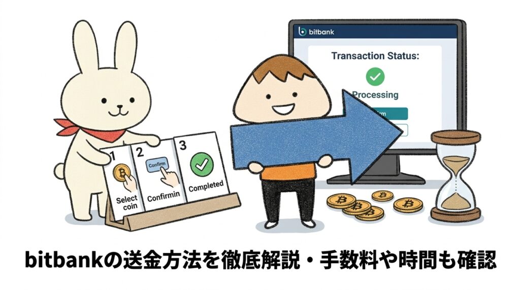 bitbankの送金方法を徹底解説・手数料や時間も確認
