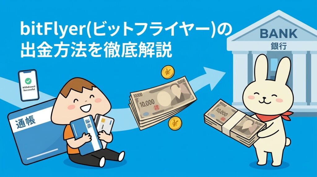 bitFlyer(ビットフライヤー)の出金方法を徹底解説