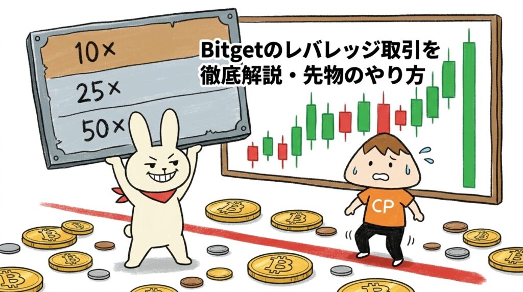 Bitgetのレバレッジ取引を徹底解説・倍率と先物のやり方