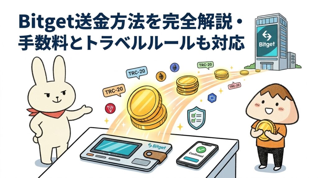 Bitget送金方法を完全解説・手数料とトラベルルールも対応