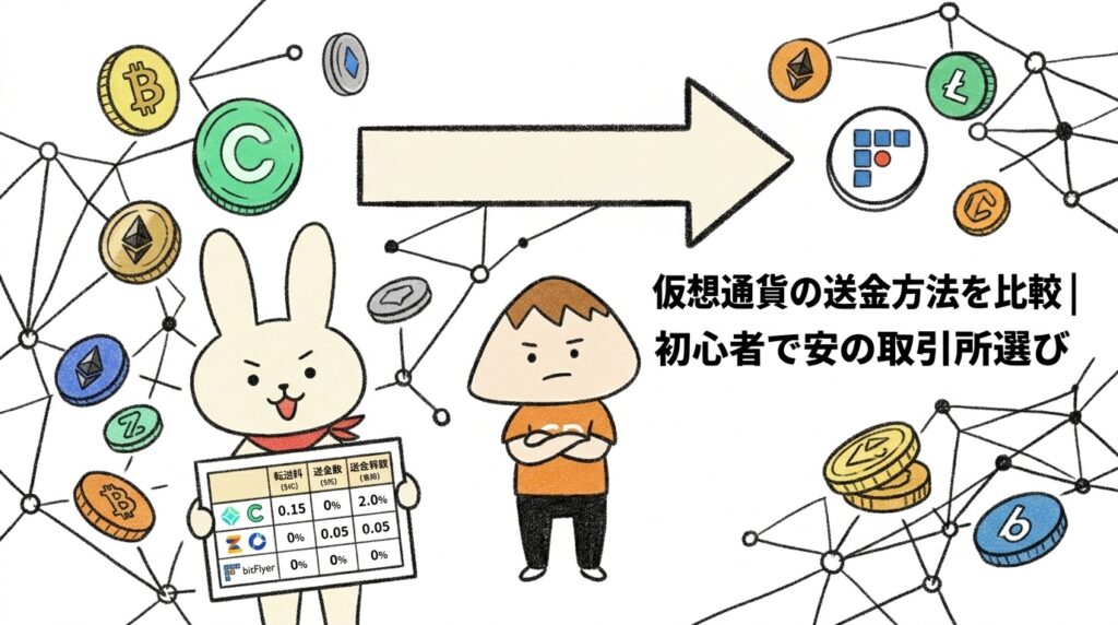 仮想通貨の送金方法を比較初心者でも安心の取引所選び