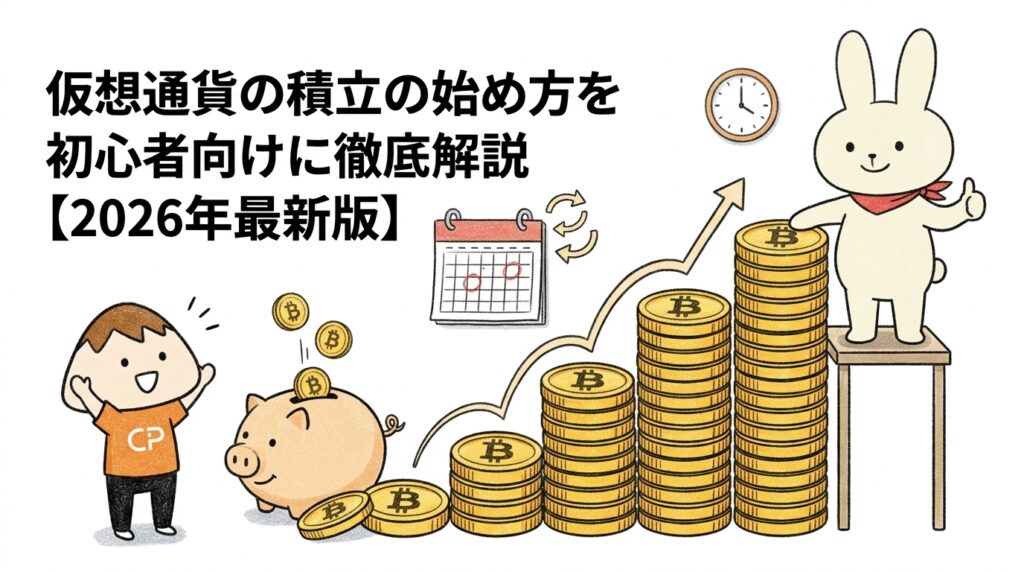仮想通貨の積立の始め方を初心者向けに徹底解説【2026年最新版】