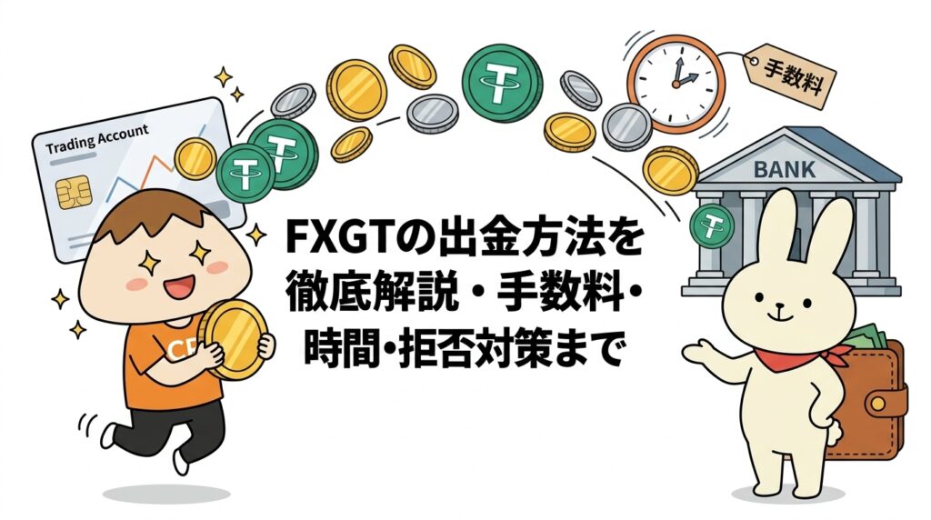 FXGTの出金方法を徹底解説・手数料・時間・拒否対策まで
