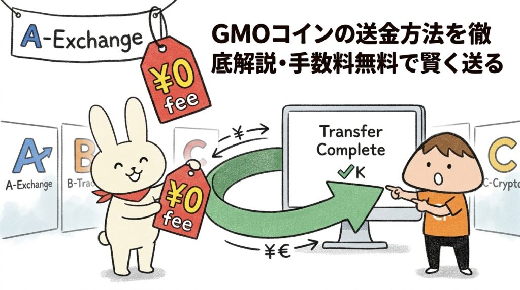 GMOコインの送金方法を徹底解説・手数料無料で賢く送る
