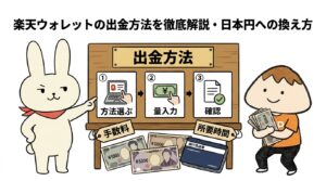 楽天ウォレットの出金方法を徹底解説・日本円への換え方