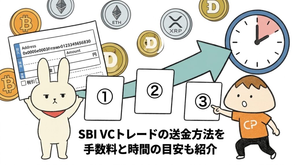 SBI VCトレードの送金方法を徹底解説・手数料と時間の目安も紹介