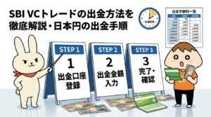 SBI VCトレードの出金方法を徹底解説・日本円の出金手順