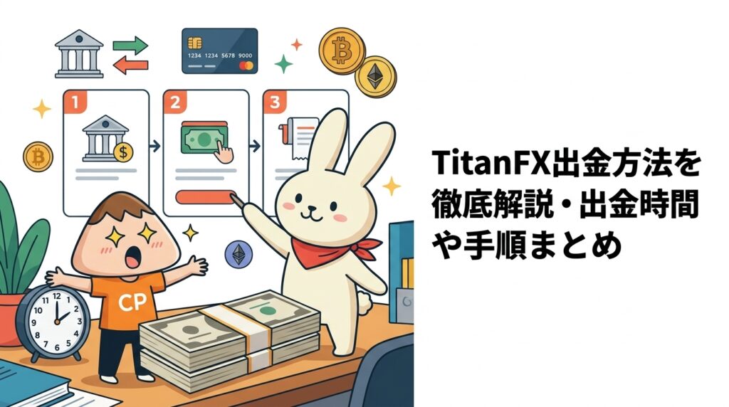 TitanFX出金方法を徹底解説・出金時間や手順まとめ