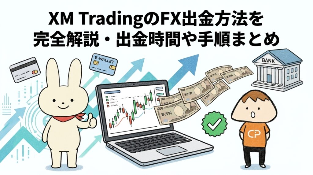 XM TradingのFX出金方法を完全解説・出金時間や手順まとめ